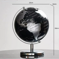 Globo Terrestre Metálico Giratório – Obra Decorativa Criativa para Educação e Decoração
