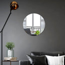 Espelhos Decorativos Adesivos Redondos e Quadrados – Mini Espelhos Flexíveis em Acrílico para Parede e Móveis